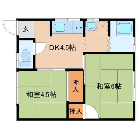 興津駅 バス4分  清見潟下車：停歩4分 2階の物件間取画像